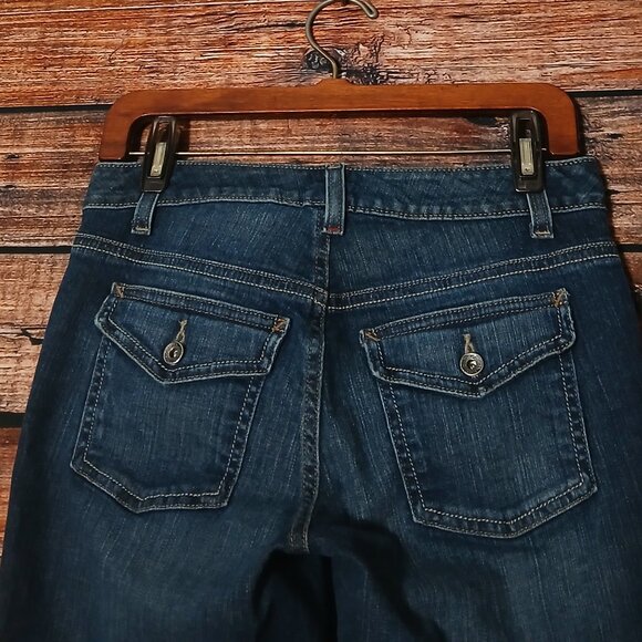 Tommy Hilfiger Jeans 2 Spirit Crop Ankle Low Rise Dark Wash Denim Flap Pocket - Picture 5 of 7